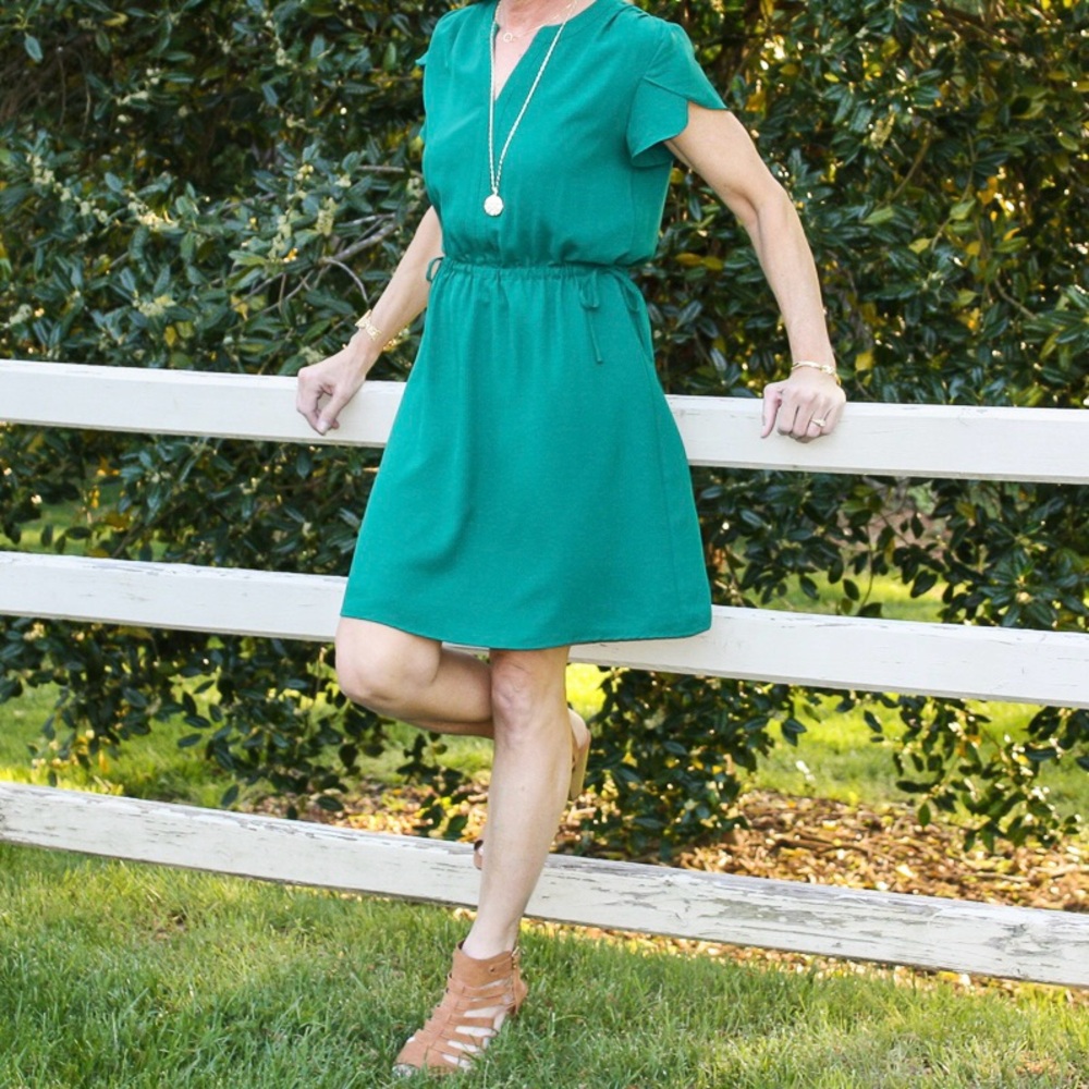 Green Work Dress